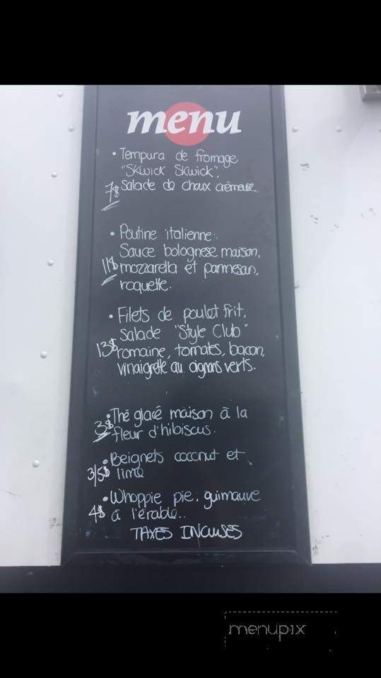 Le Point Sans G - Montreal, QC menu_pic