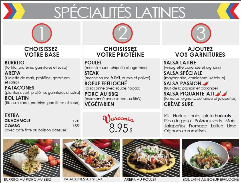 Vasconia Boulangerie - Montreal, QC menu_pic