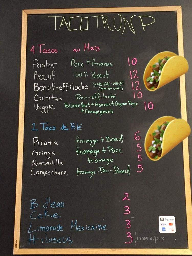 Taco Trunp - Montreal, QC menu_pic