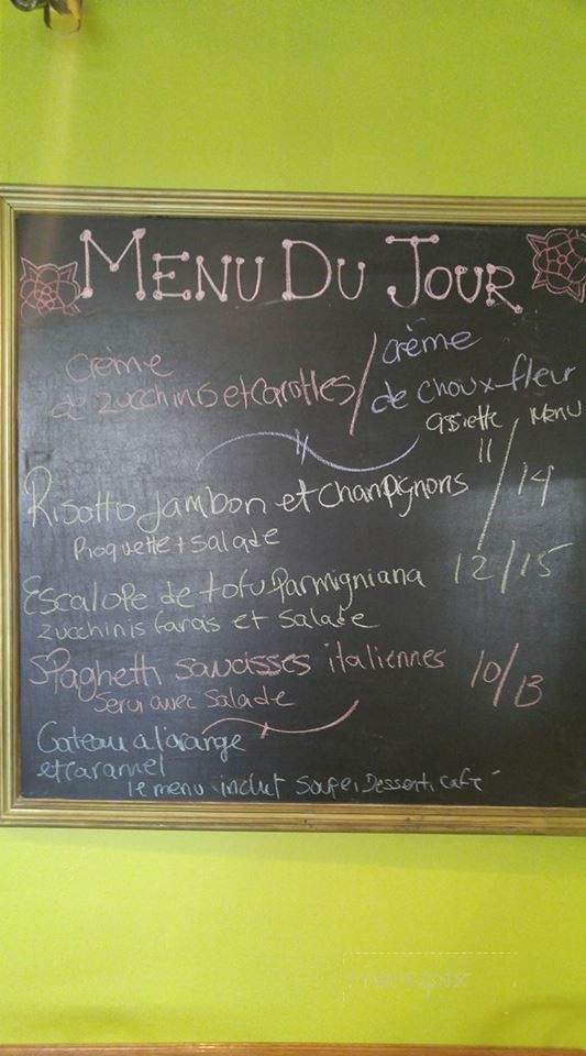 Restaurant de l'Apothicaire - Montreal, QC menu_pic