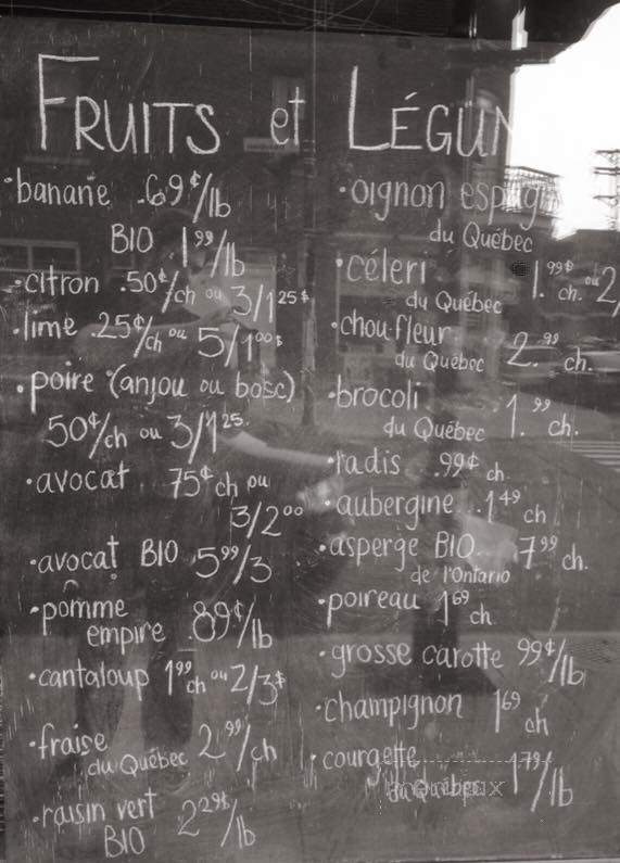 Le Petit Coin - Montreal, QC menu_pic