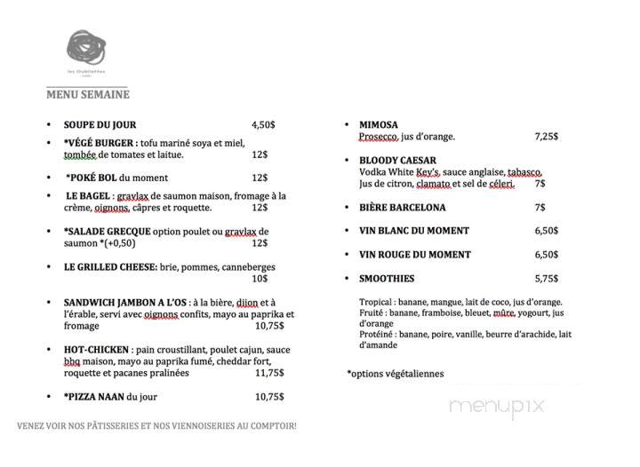 Cafe les Oubliettes - Montreal, QC menu_pic