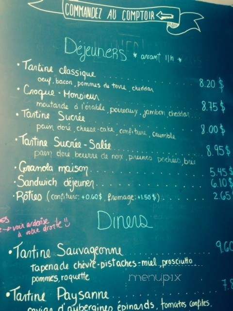 Cafe les Oubliettes - Montreal, QC menu_pic