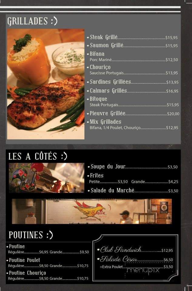 Cafe Smile - Montreal, QC menu_pic