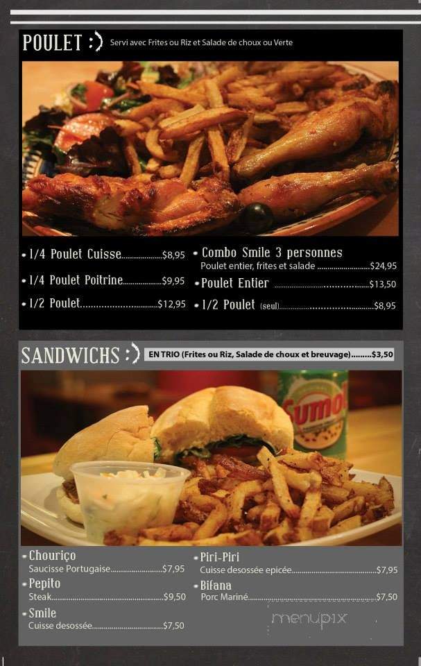 Cafe Smile - Montreal, QC menu_pic