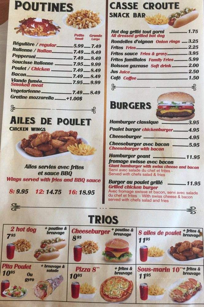 Restaurant Outremont - Montreal, QC menu_pic