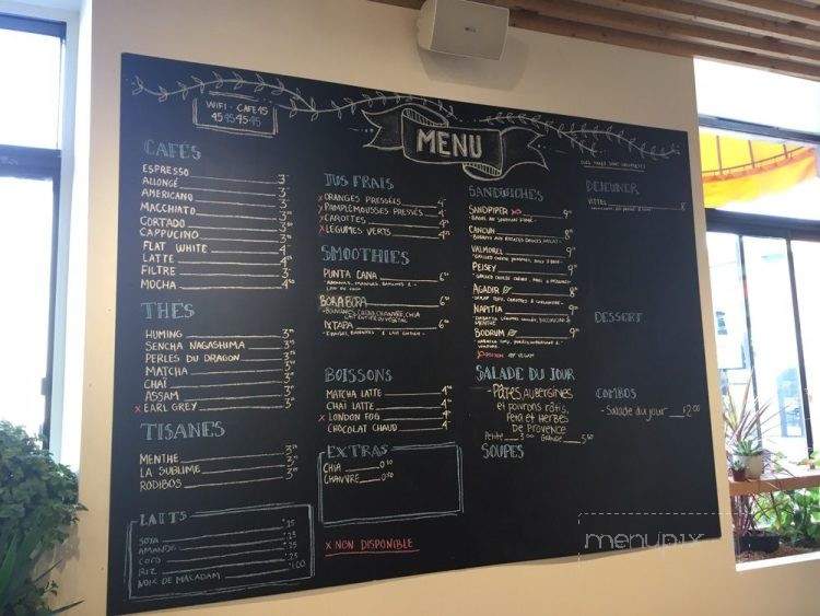 Cafe 45 - Montreal, QC menu_pic