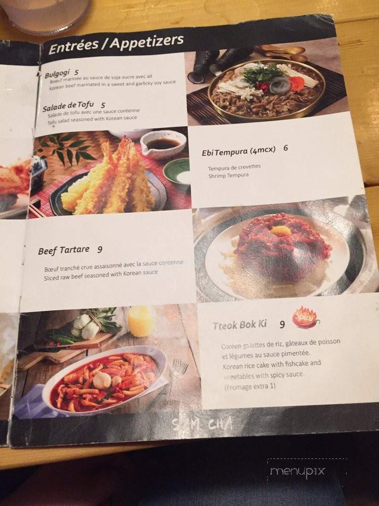 Sam Cha - Montreal, QC menu_pic