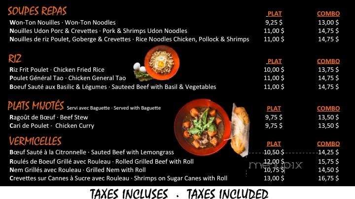 Miss Banh Mi - Montreal, QC menu_pic