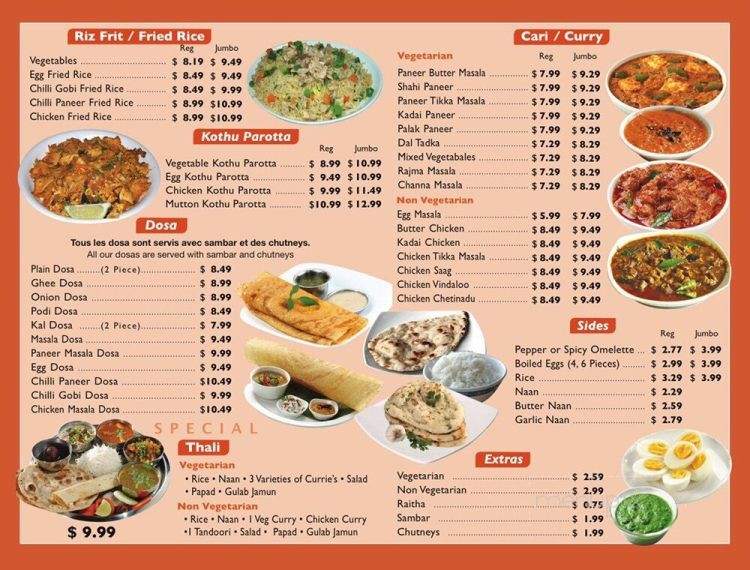 Paradise Biryani Pointe - Montreal, QC menu_pic