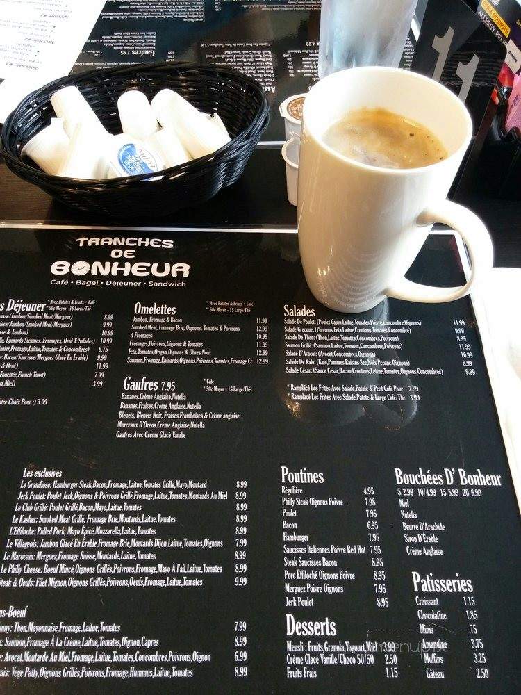 Tranches de Bonheur - Verdun, QC menu_pic