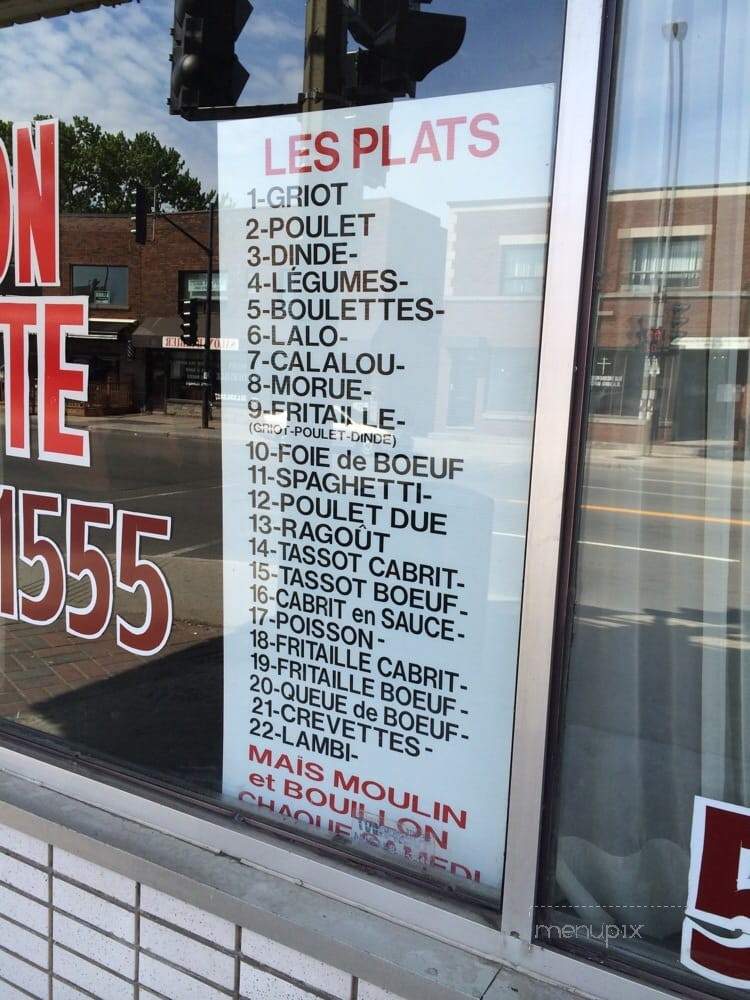 Tropico Plus - Montreal, QC menu_pic