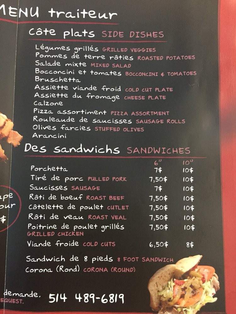 Boucherie Marchigiani - La Salle, QC menu_pic