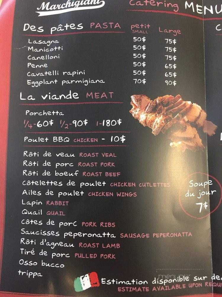 Boucherie Marchigiani - La Salle, QC menu_pic