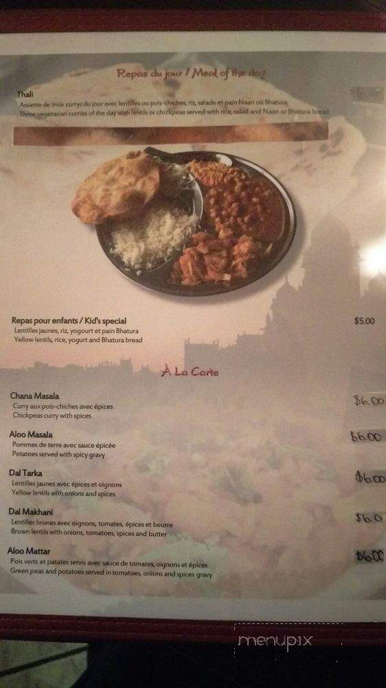 Les Delices du Punjab - Lasalle, QC menu_pic