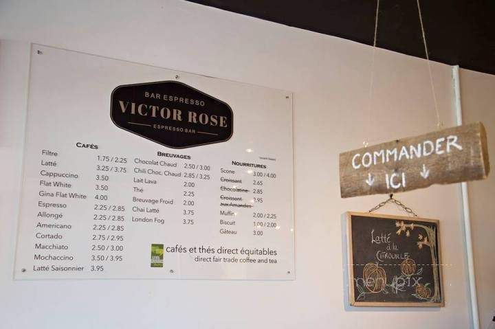 Victor Rose - Pointe-Claire, QC menu_pic