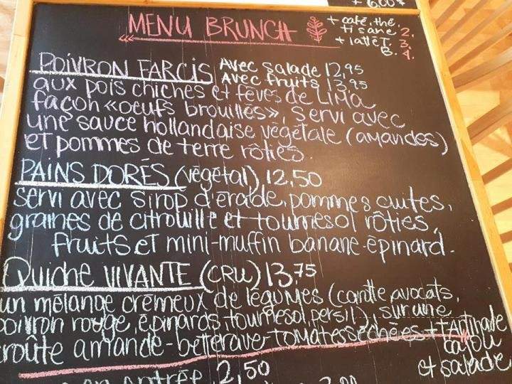Cafe Singing Goat - Sherbrooke, QC menu_pic