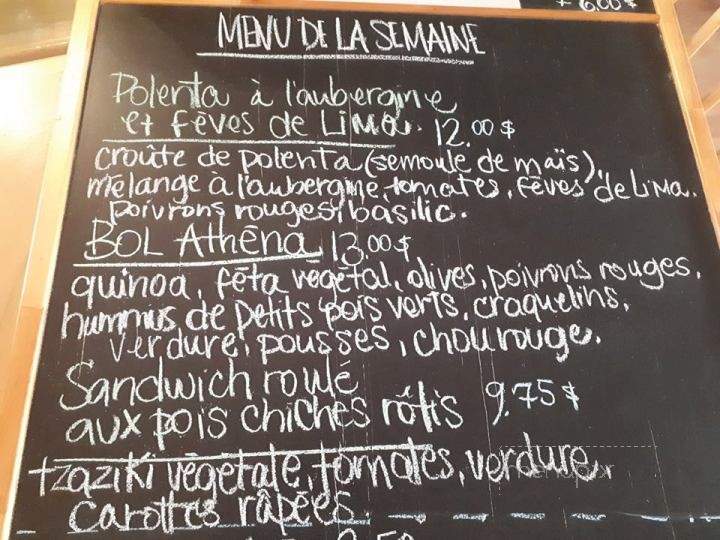 Cafe Singing Goat - Sherbrooke, QC menu_pic