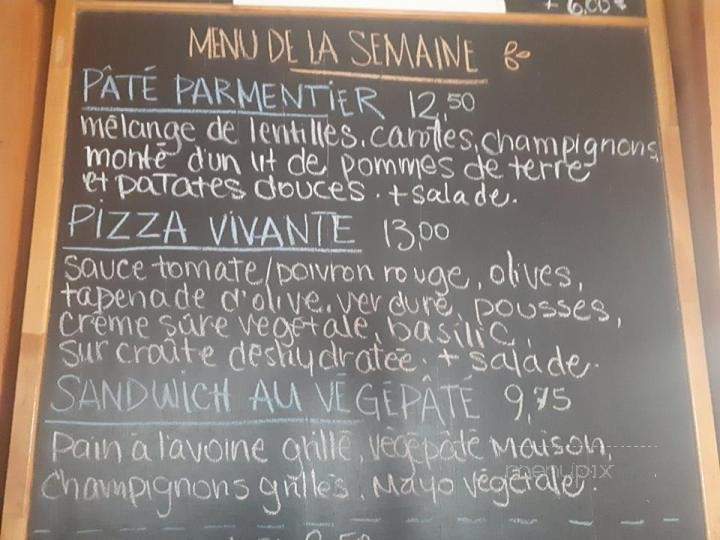 Cafe Singing Goat - Sherbrooke, QC menu_pic