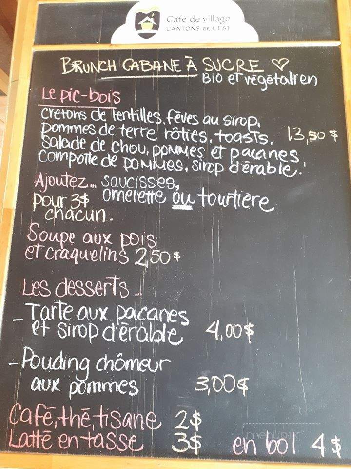 Cafe Singing Goat - Sherbrooke, QC menu_pic
