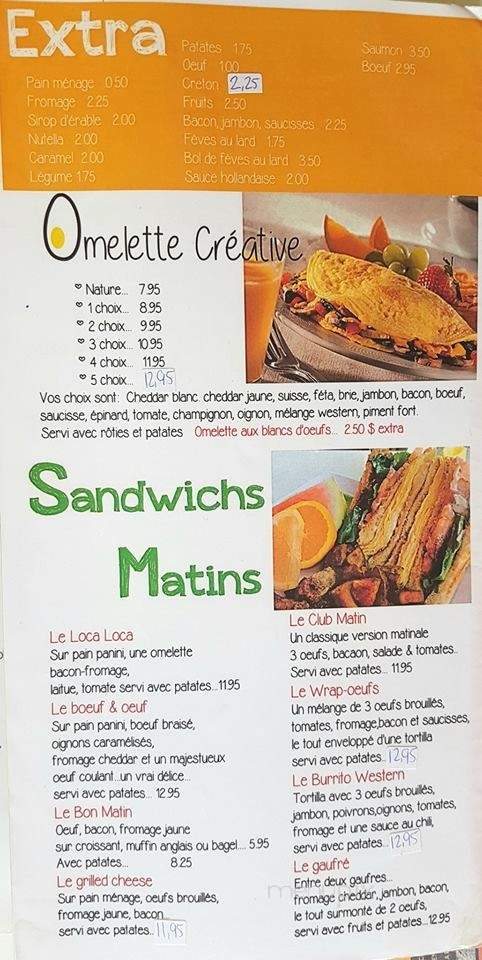 Cafe Loca Loca - Marieville, QC menu_pic
