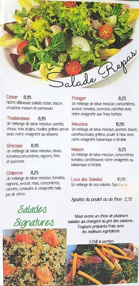 Cafe Loca Loca - Marieville, QC menu_pic
