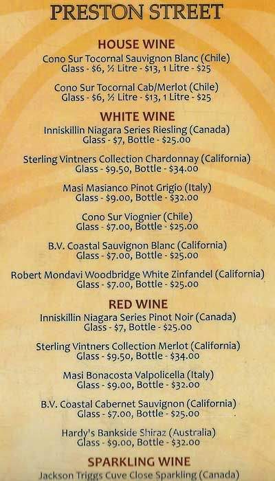Peter Devine's - Ottawa, ON menu_pic