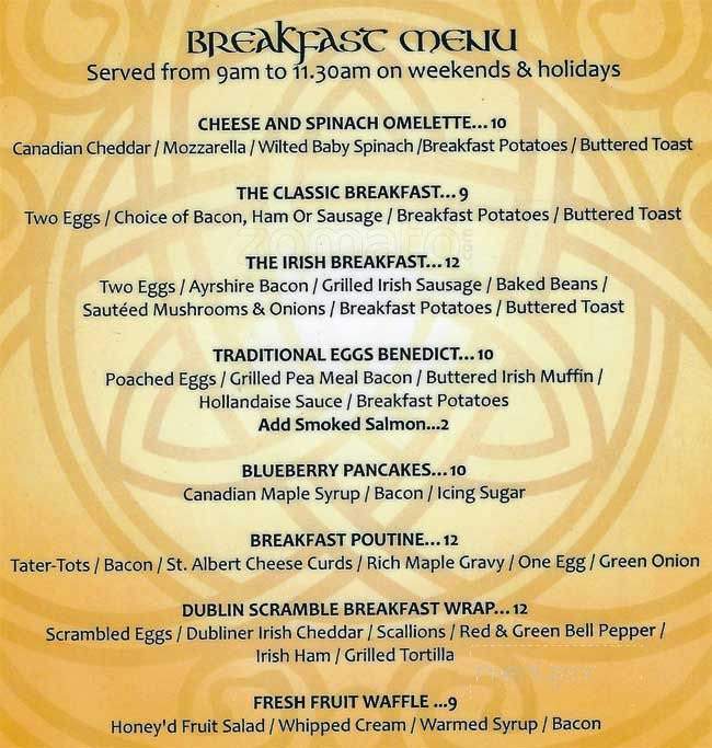 Peter Devine's - Ottawa, ON menu_pic
