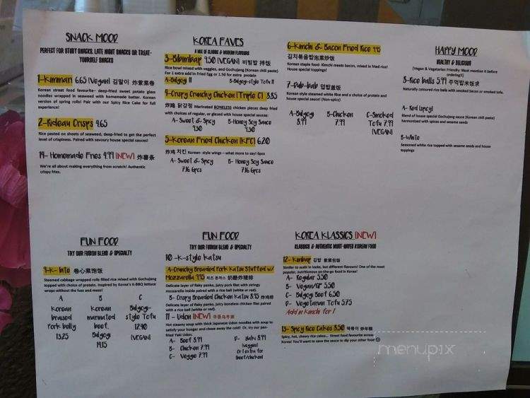Food Mood: Korean & Japanese Kitchen - Ottawa, ON menu_pic