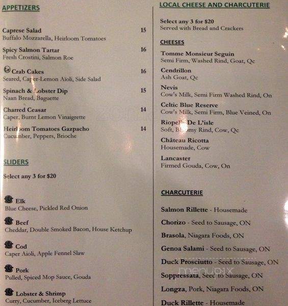 La Terrasse - Ottawa, ON menu_pic