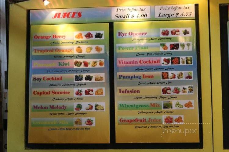 Pure Power Juice Bar - Ottawa, ON menu_pic