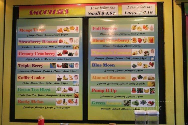 Pure Power Juice Bar - Ottawa, ON menu_pic