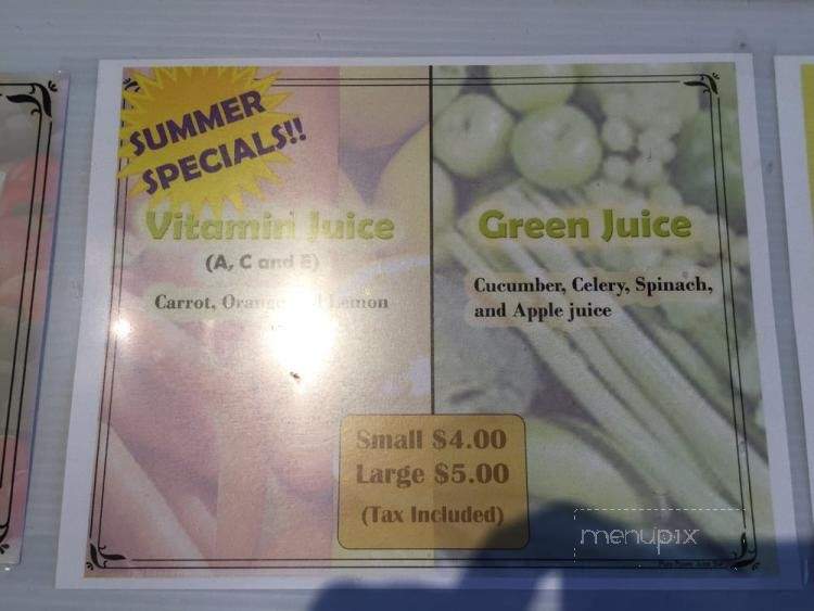 Pure Power Juice Bar - Ottawa, ON menu_pic