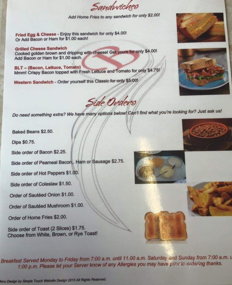 Boo's Bar & Eatery - Lincoln, ON menu_pic