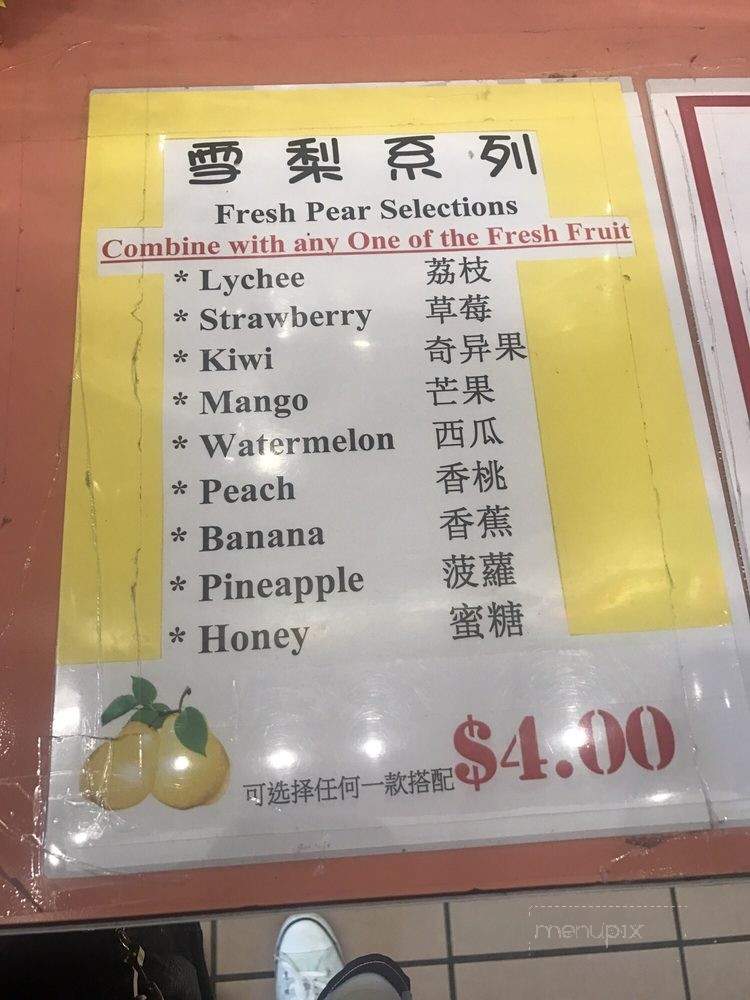 Fruitti Mix - Markham, ON menu_pic