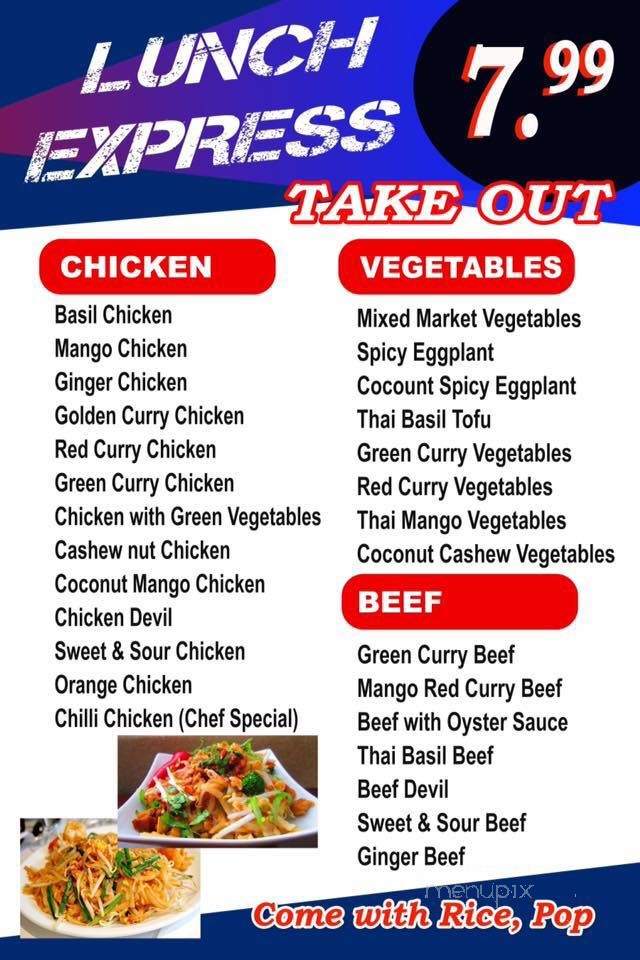 Stouffville Thai Bar & Restaurant - Whitchurch-Stouffville, ON menu_pic