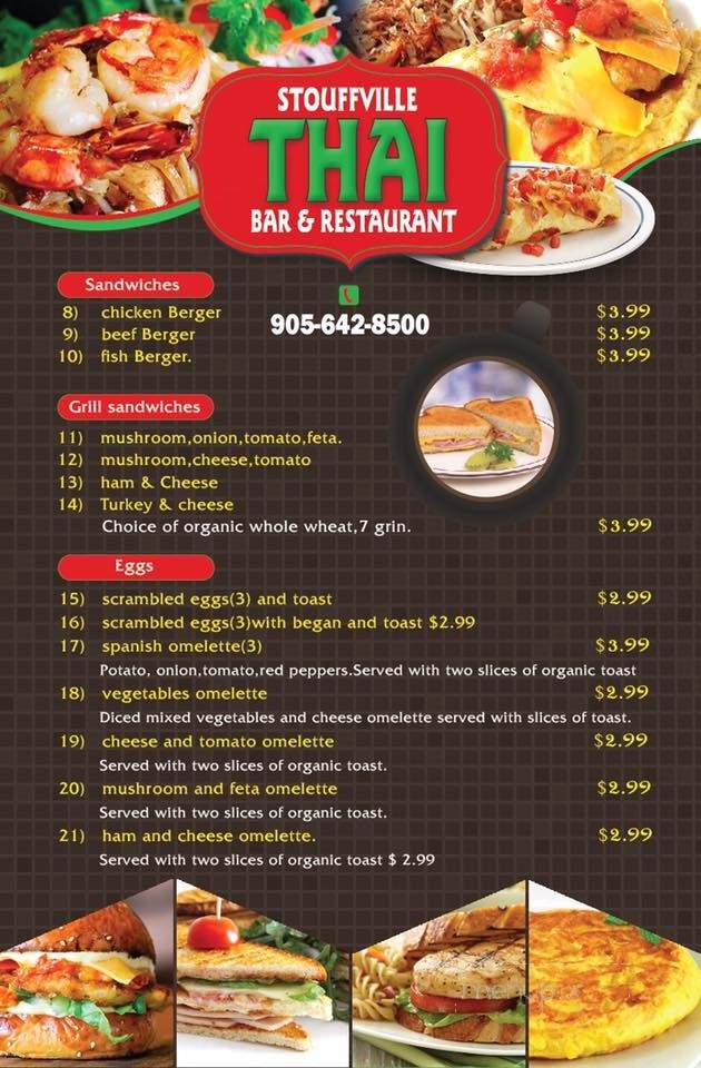 Stouffville Thai Bar & Restaurant - Whitchurch-Stouffville, ON menu_pic