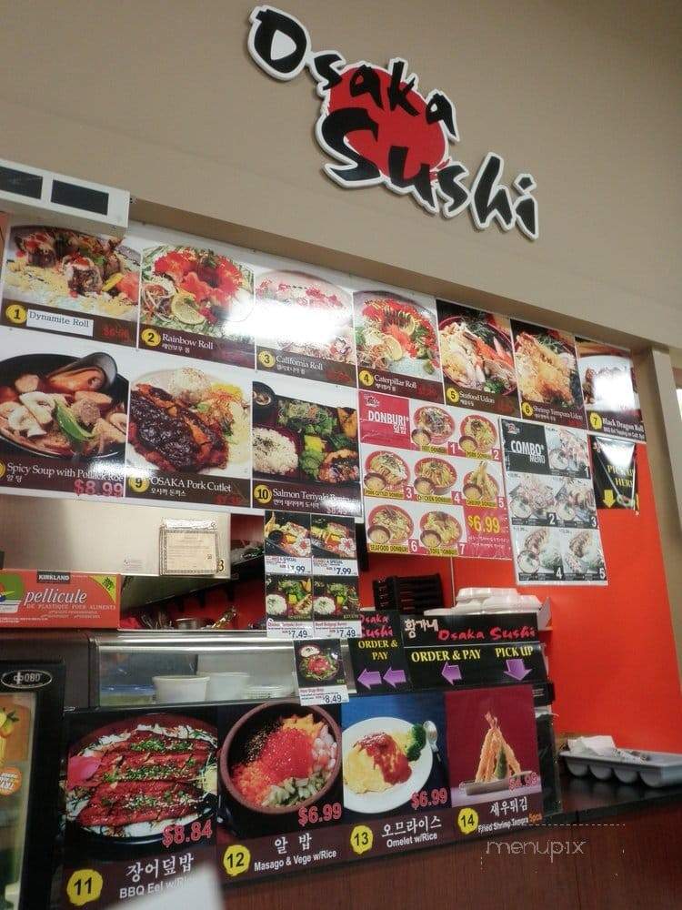 Osaka Sushi - Vaughan, ON menu_pic