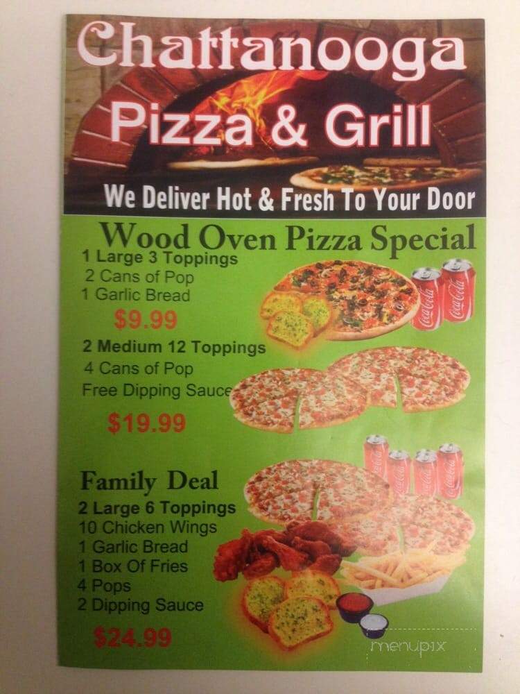Chattanooga Pizza And Grill - Vaughan, ON menu_pic