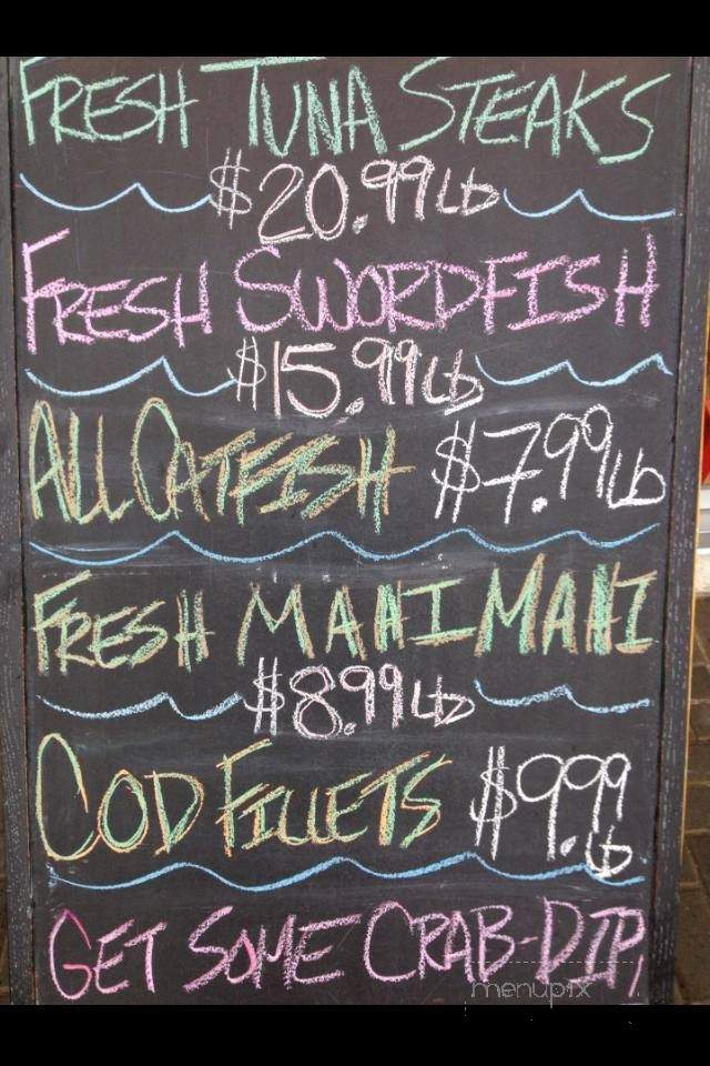 Johnny's Fresh Fish & Seafood - Barrie, ON menu_pic