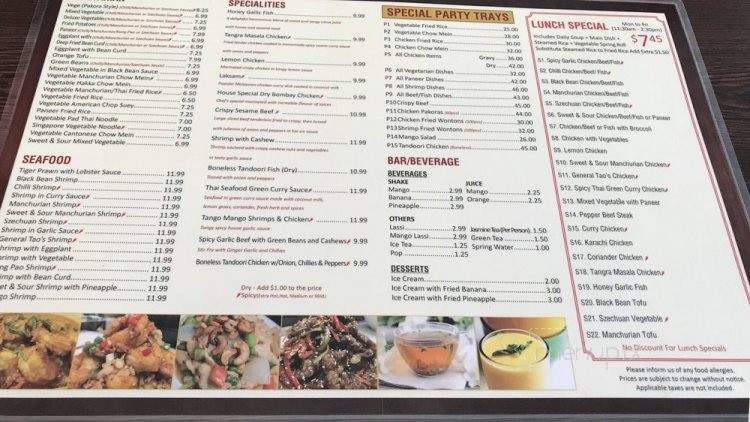 Feng Wok 'N' Roll - Mississauga, ON menu_pic