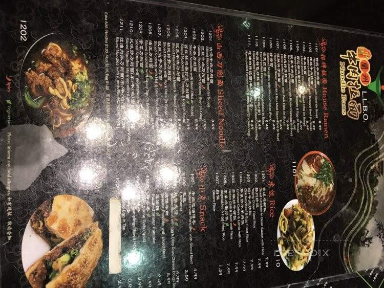 Noodle Fans - Mississauga, ON menu_pic