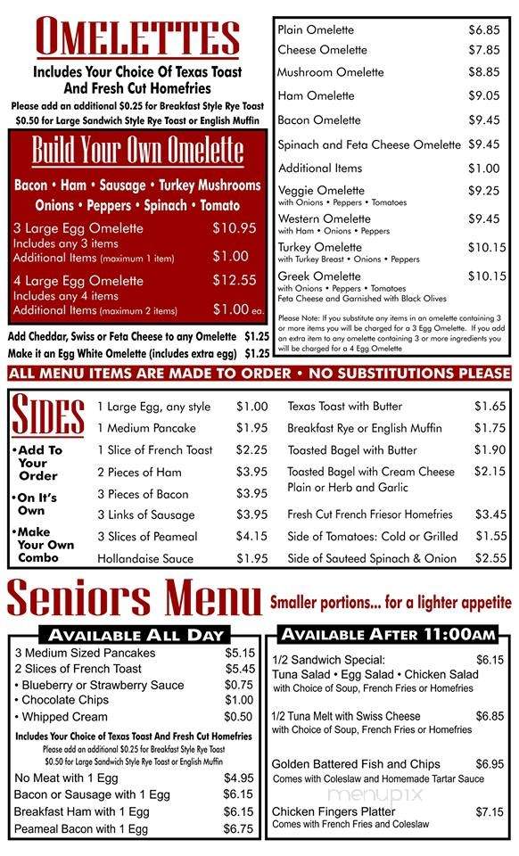 The Donut Diner - Hamilton, ON menu_pic
