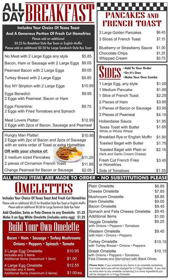 The Donut Diner - Hamilton, ON menu_pic