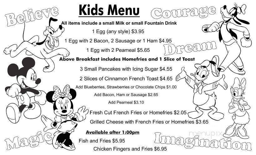 The Donut Diner - Hamilton, ON menu_pic