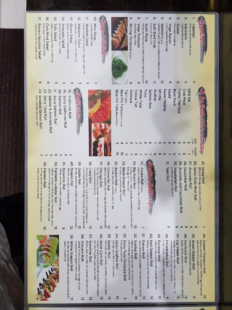 Sushi Park - Uxbridge, ON menu_pic