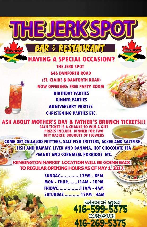 The Jerk Spot - Toronto, ON menu_pic