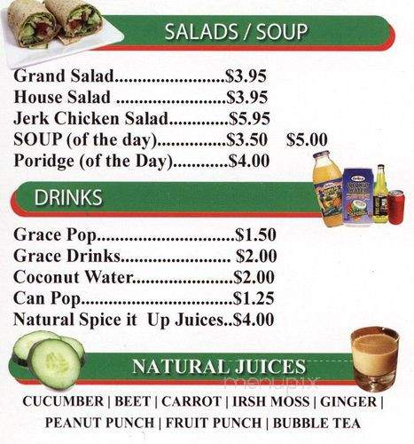 Spice It Up Carribean Cuisine - Scarborough, ON menu_pic