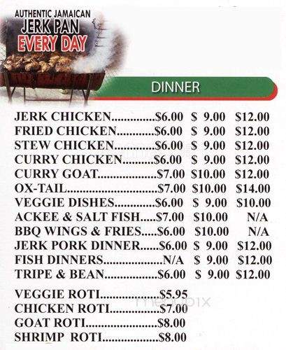 Spice It Up Carribean Cuisine - Scarborough, ON menu_pic
