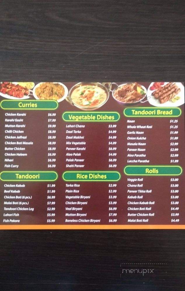 Lahori Tarka - Toronto, ON menu_pic